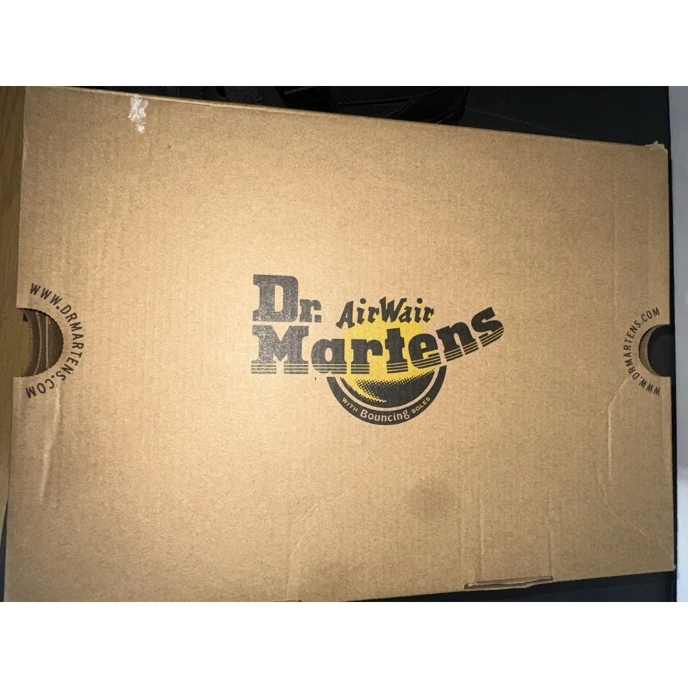 Dr. Doc Martens Pearson Air Wair Strap Sandals Black Buckle Mens US 7 New W Box